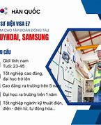 Xuất Khẩu Lao Động Hàn Quốc E7-3